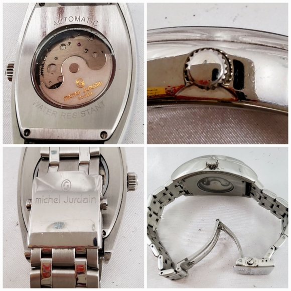 MICHEL JURDAIN MEN'S AUTOMATIC SUN/MOON PHASE WATCH - Picture 12 of 15